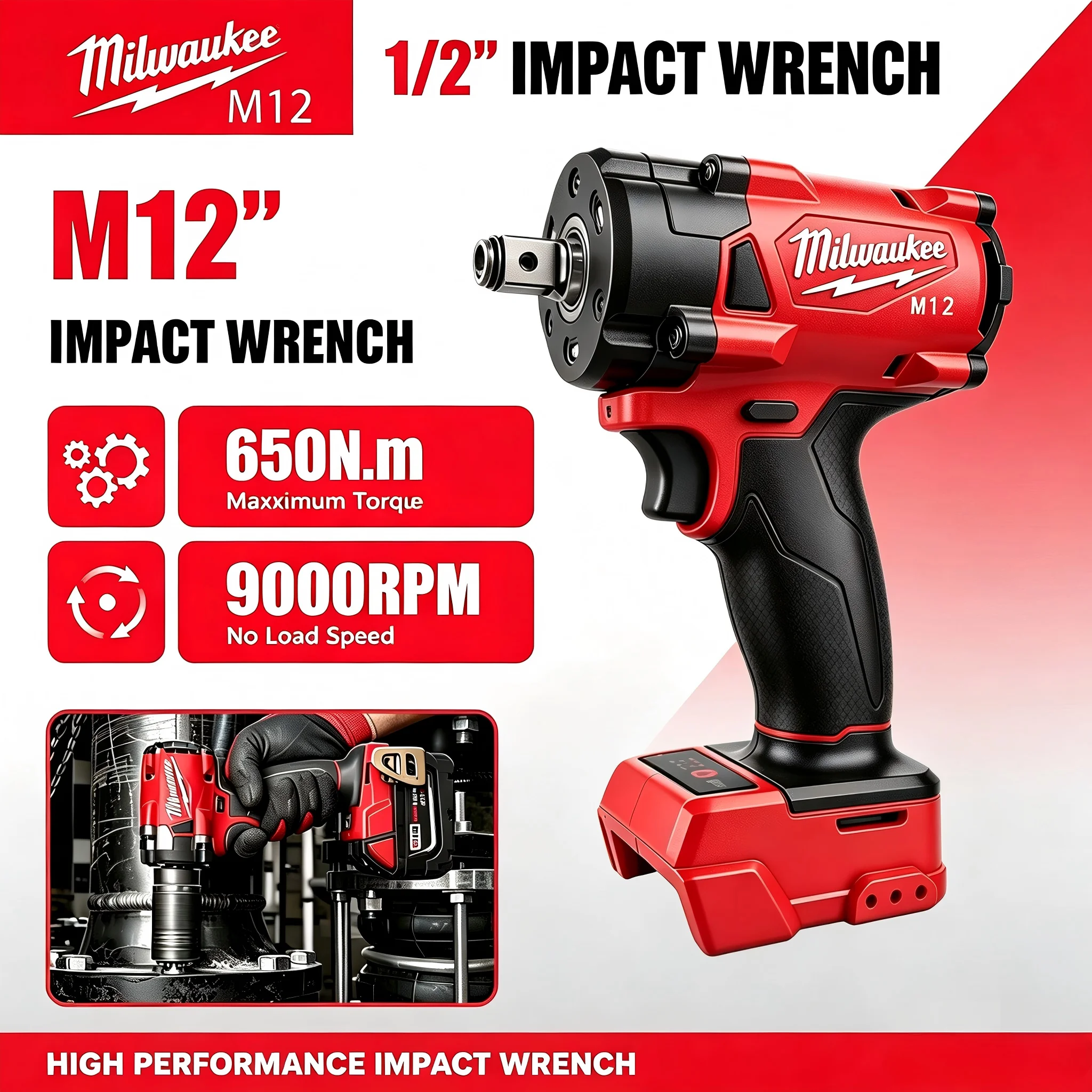 Milwaukee Drill M18 Fuel - Milwaukee M12 1/2' M18 FUEL Avvitatore